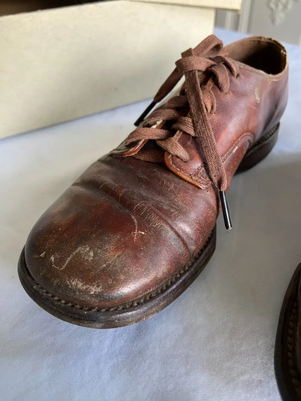 Vintage Classmates Children's Leather Oxford Shoes with Box